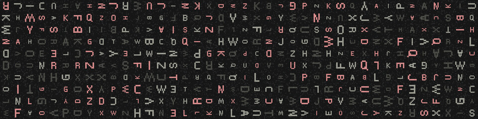 Abstract Geometric Pattern generative computational art illustration