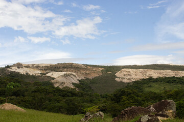 montains in the forest