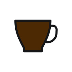 cup coffee icon for website, presentation symbol 