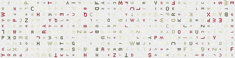 Abstract Geometric Pattern generative computational art illustration