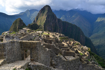Fototapeta na wymiar Machu Picchu, lost city of Incas, Peru