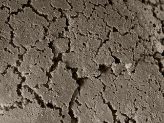 Dry and broken soil background.Bad environment concept.