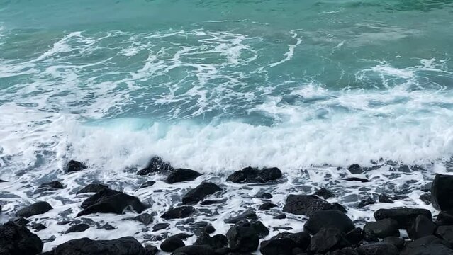 jeju ocean wave  slow-motion