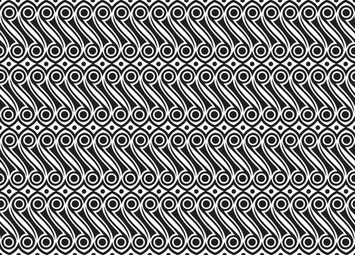 Simple background with Batik pattern. Batik Indonesia vector