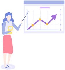 Women analysing diagrams, brainstorming. Marketing research results presentation. Colleagues discuss statistical indicators, business statistics. Female employees work with financial data analysis