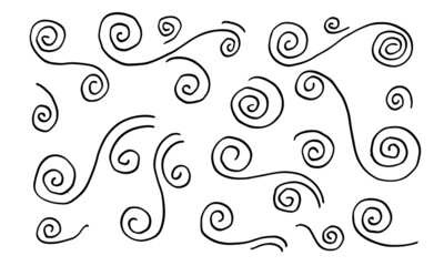 abstract, air, art, background, blow, climate, comic, concept, curl, curve, decoration, decorative, design, doodle, drawing, drawn, dust, element, energy, floral, flourish, flow, graphic, gust, hand, 