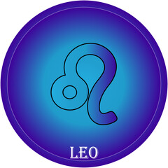 vector astrological sign, zodiac sign lion