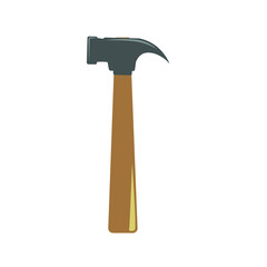vector cartoon traditional construction wood hammer