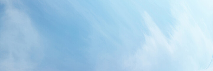 Blue sky with white cloud. The summer heaven is colorful clearing day Good weather and beautiful nature in the morning.