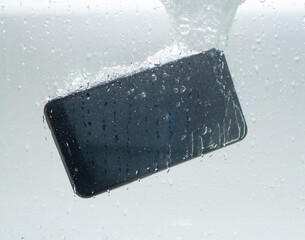 the phone fell into the water