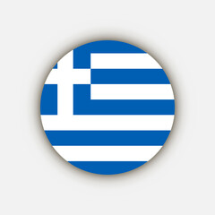 Country Greece. Greece flag. Vector illustration.