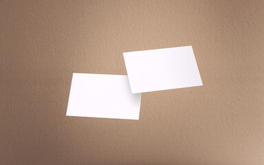 Business card Mock up. 3d rendering