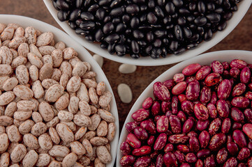 Beans, proper nutrition, meat substitute, horizontal beans textured