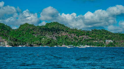 Samana Bay in atlantic coast Dominican Republic