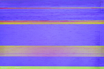 Colorful abstract stripes background formed on screen. LCD is due to an accident when LCD screen is dropped to floor causing display problems on screen. LCD that cannot be displayed normally