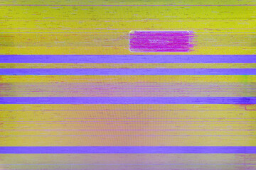 Colorful abstract stripes background formed on screen. LCD is due to an accident when LCD screen is...