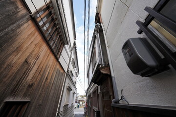 Obraz premium 倉敷 美観地区の風景（和傘）