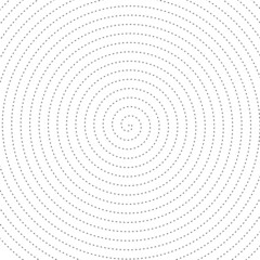 Fototapeta na wymiar Endless circle design on white background , Geometric concept , Hypnotize circle.