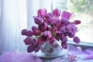 still life with flowers