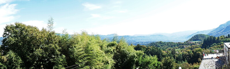Obraz premium Panorama in Garfagnana, Tuscany, Italy