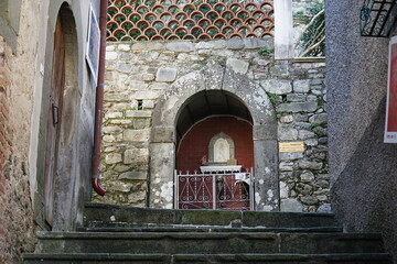 Sacred shrine in the village of Gallicano in Garfagnana, Tuscany, Italy
