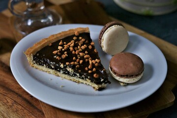 chocolate cake on a plate