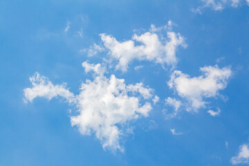 blue sky with clouds. Clean air concept. ecology