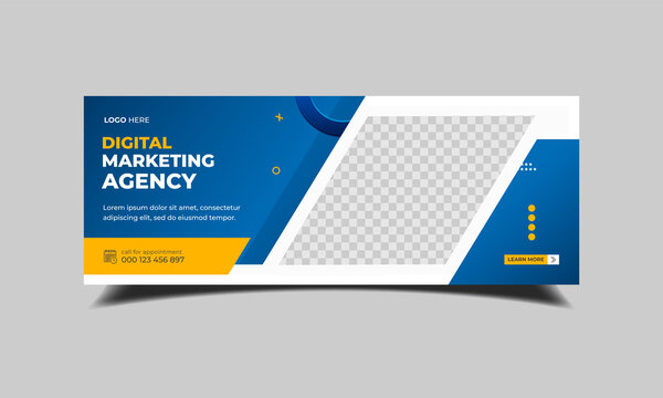 Digital marketing agency facebook cover banner design, business cover banner design