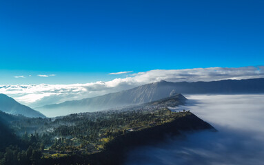 point view of Cemoro Lawang, Java, Indonesia