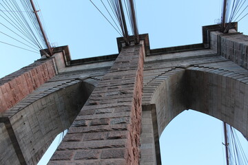 Vistas del puente de Brooklyn mientras lo cruzábamos