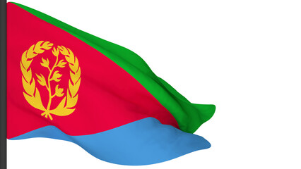 national flag background image,wind blowing flags,3d rendering,Flag of Eritrea