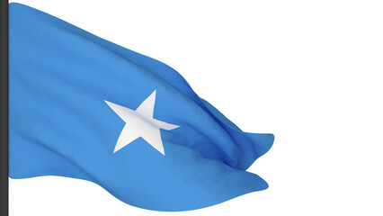 national flag background image,wind blowing flags,3d rendering,Flag of Somalia