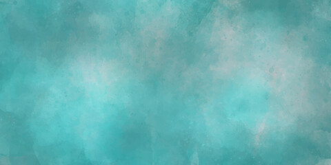 Mint green grungy watercolor background vector. Turquoise painted wall background. Old green painted background wallpaper, pattern fills, web page background, surface texture. 