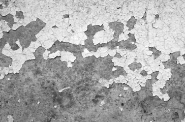 old dirty paint peeling wall