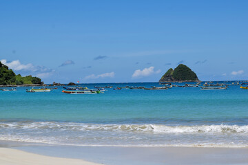 iew of beautiful Selong Belanak beach at Lombok Island. Lombok, Indonesia, March 22, 2022
