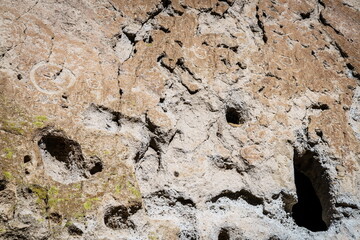 Petroglyphs in Bandelier National Monument