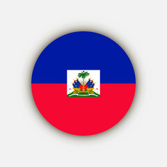 Naklejka premium Country Haiti. Haiti flag. Vector illustration.