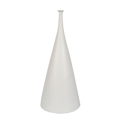 ceramic flower vase isolated on white