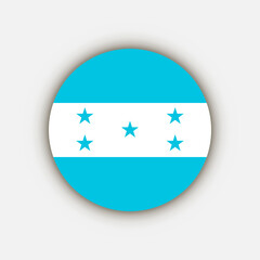 Country Honduras. Honduras flag. Vector illustration.
