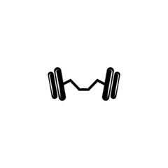 Fototapeta premium Barbell, Dumbbell Gym Icon Logo Template gym Badge, Fitness Logo Design
