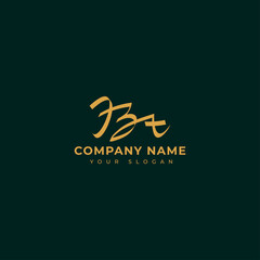 Bt Initial signature logo vector design