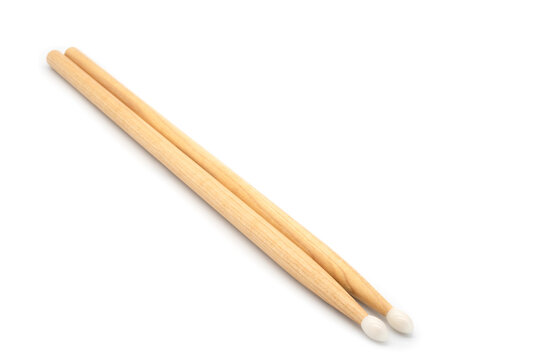picture of hickory drum sticks for education poster or music school announcement