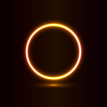 Glowing orange ring top