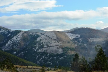Fototapeta premium winter landscape in the mountains