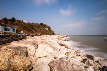 Kingsdown is a village  south of Walmer, itself south of Deal, on the English Channel coast of Kent. Shingle beach  runs north to Deal and beyond.