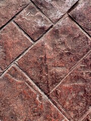 Obraz premium dark red stone wall