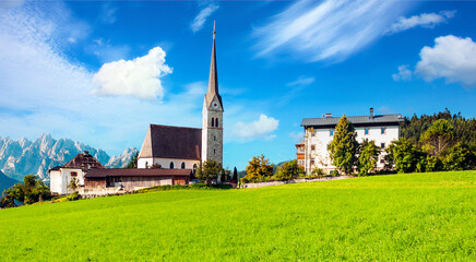 Village of Gosau in Austria