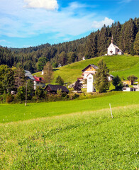 Village of Gosau in Austria