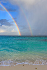 rainbow over the sea