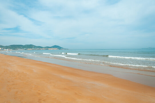 Fantastic view of the ocean from the clean beach and sand.